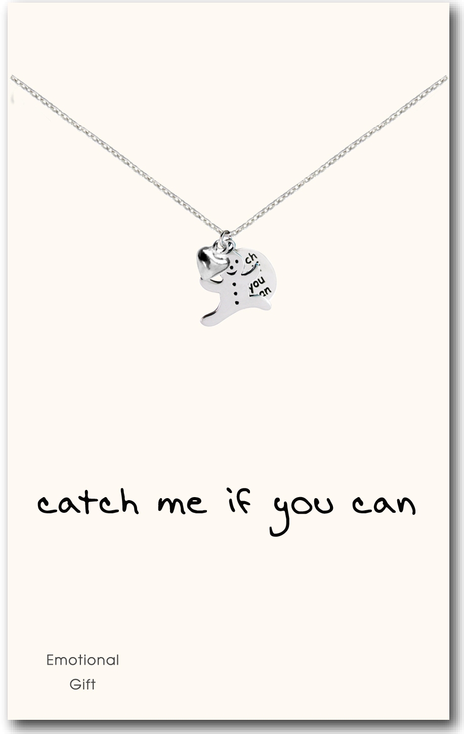 Ginger bread man pendant necklace 